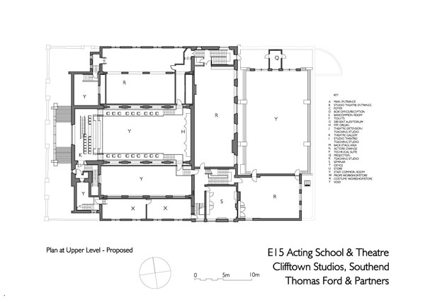 E15 Acting School & Theatre - Proposed First Floor Plan